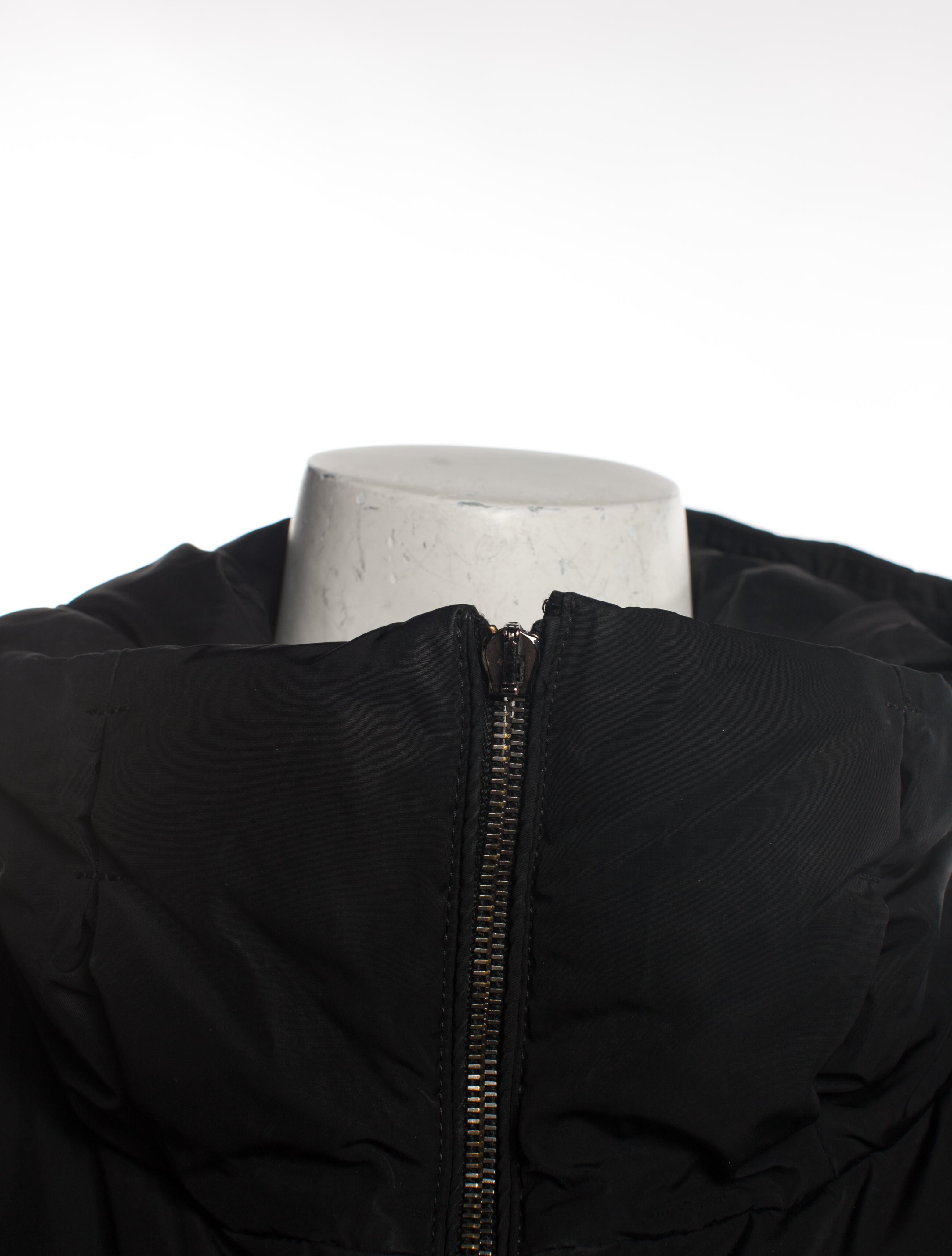 Moncler Striped Down Coat